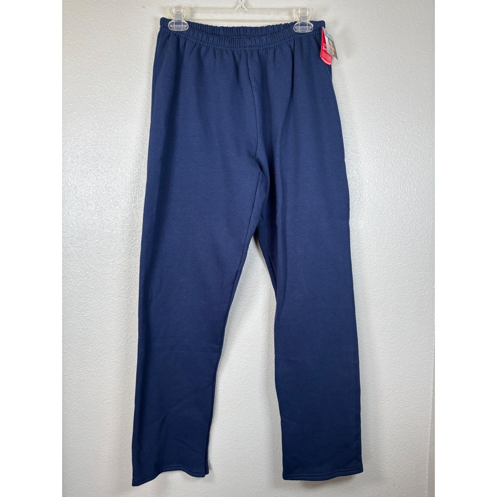 Hanes Premium Ladies Sweatpants Blue Cotton Blend Medium 90's Y2K NWT NOS